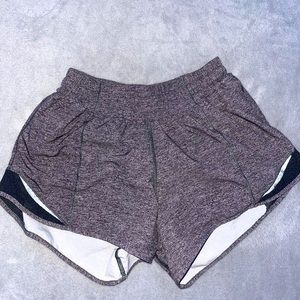 Grey Lululemon Hotty Hot Shorts
